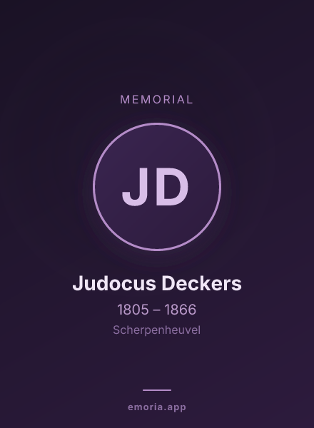 Memorial portrait of Judocus Deckers