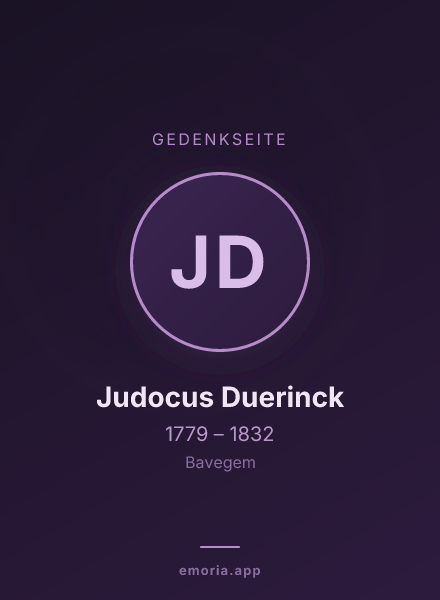 Gedenkportrait von Judocus Duerinck