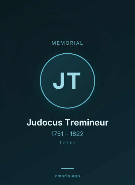 Memorial portrait of Judocus Tremineur