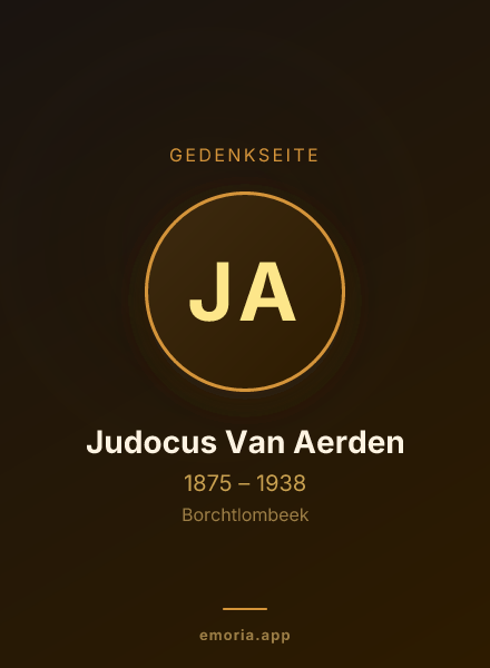 Gedenkportrait von Judocus Van Aerden