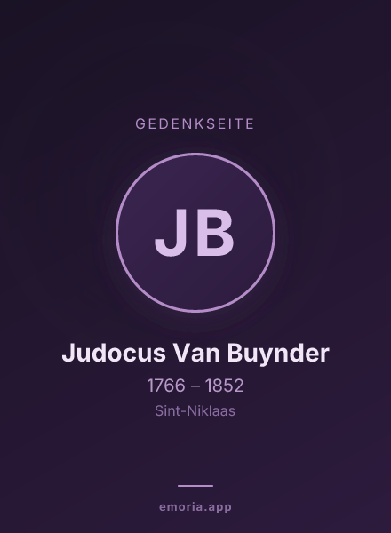 Gedenkportrait von Judocus Van Buynder