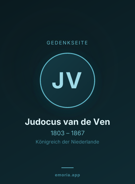 Gedenkportrait von Judocus van de Ven