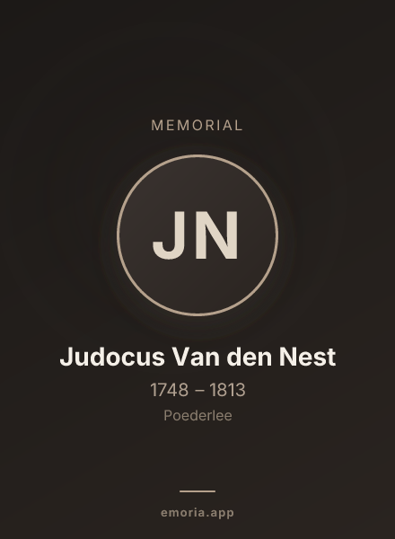 Memorial portrait of Judocus Van den Nest