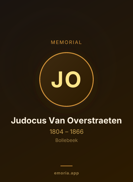 Memorial portrait of Judocus Van Overstraeten