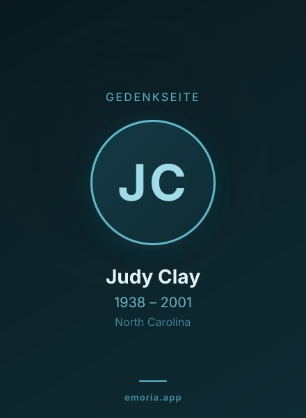 Gedenkportrait von Judy Clay