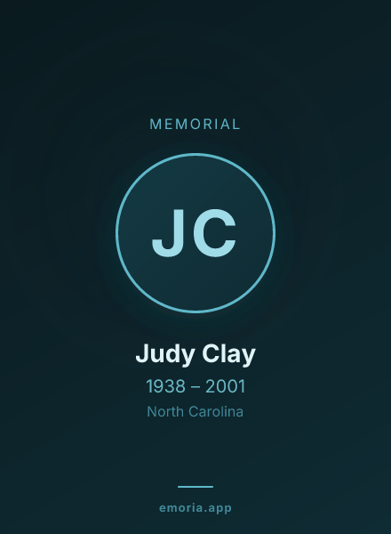 Memorial portrait of Judy Clay