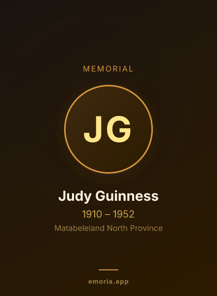 Memorial portrait of Judy Guinness
