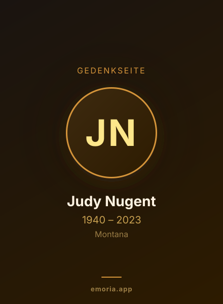 Gedenkportrait von Judy Nugent