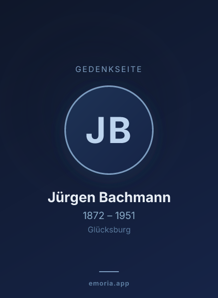 Gedenkportrait von Jürgen Bachmann