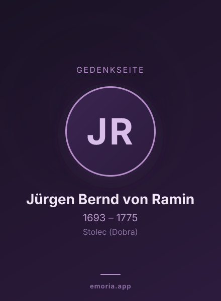 Gedenkportrait von Jürgen Bernd von Ramin