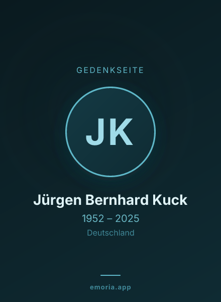 Gedenkportrait von Jürgen Bernhard Kuck