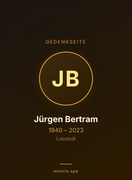 Gedenkportrait von Jürgen Bertram