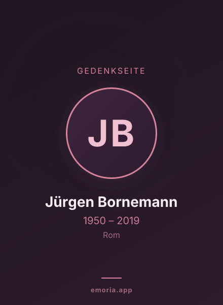 Gedenkportrait von Jürgen Bornemann