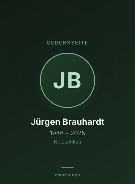 Gedenkportrait von Jürgen Brauhardt