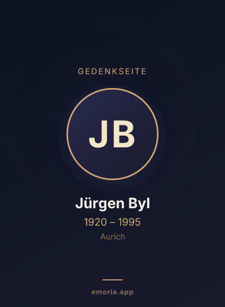 Gedenkportrait von Jürgen Byl