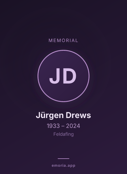 Memorial portrait of Jürgen Drews