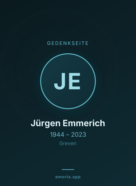 Gedenkportrait von Jürgen Emmerich