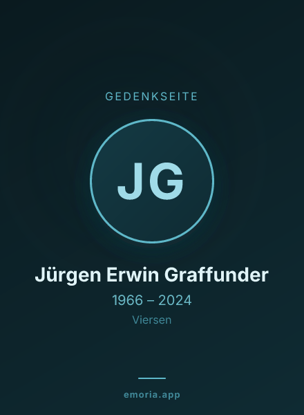 Gedenkportrait von Jürgen Erwin Graffunder