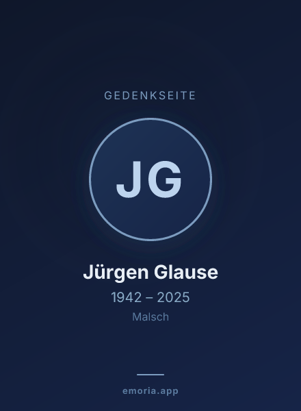 Gedenkportrait von Jürgen Glause