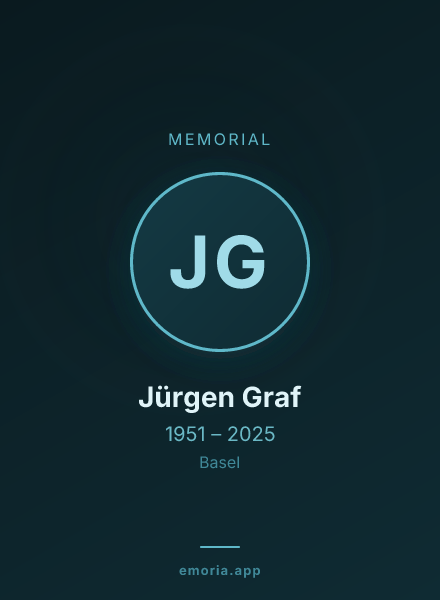 Memorial portrait of Jürgen Graf