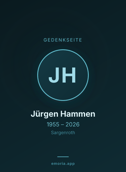 Gedenkportrait von Jürgen Hammen