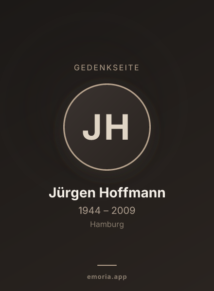 Gedenkportrait von Jürgen Hoffmann