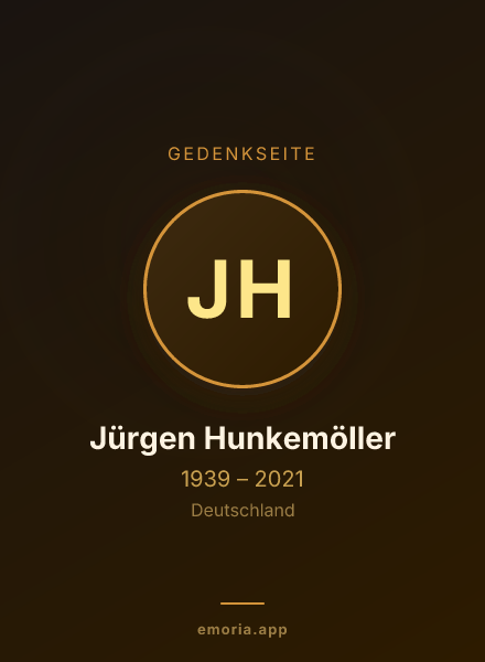 Gedenkportrait von Jürgen Hunkemöller