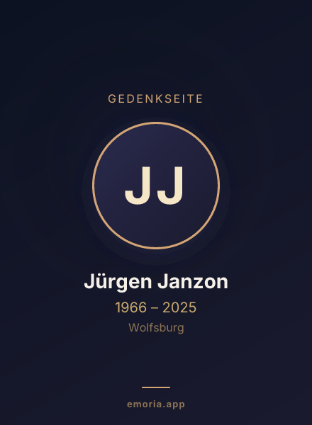 Gedenkportrait von Jürgen Janzon
