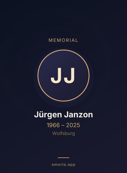 Memorial portrait of Jürgen Janzon