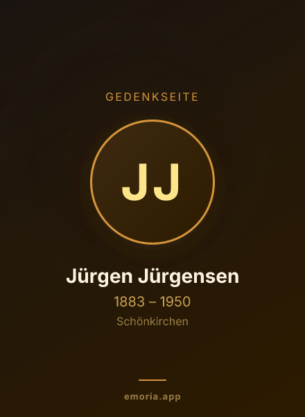Gedenkportrait von Jürgen Jürgensen