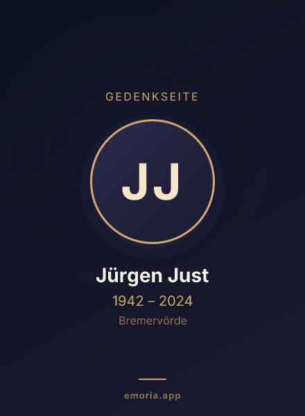 Gedenkportrait von Jürgen Just