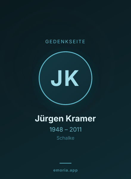 Gedenkportrait von Jürgen Kramer