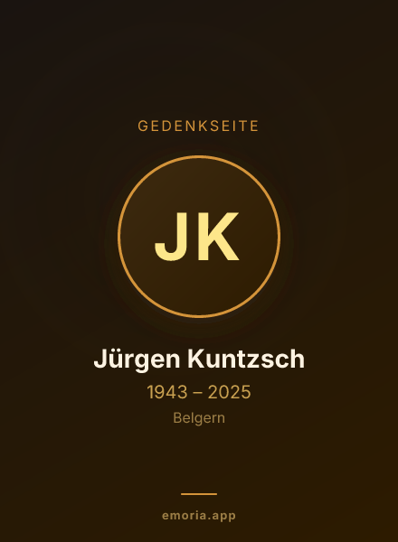 Gedenkportrait von Jürgen Kuntzsch