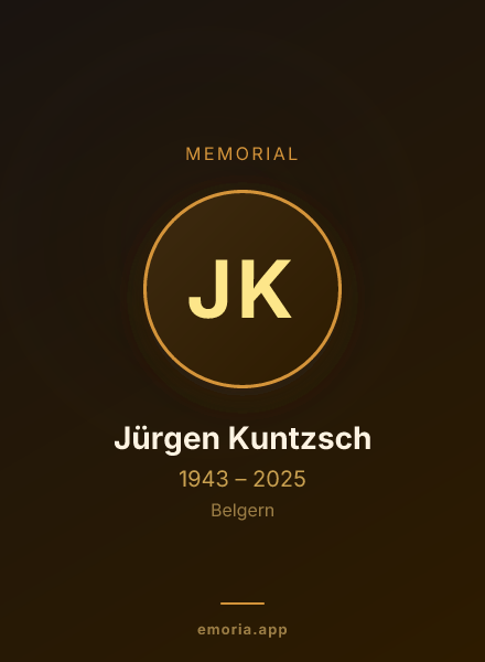 Memorial portrait of Jürgen Kuntzsch
