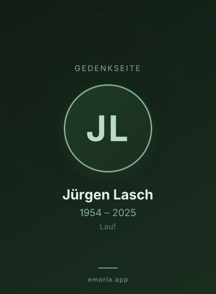 Gedenkportrait von Jürgen Lasch