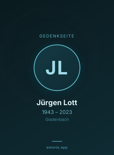Gedenkportrait von Jürgen Lott