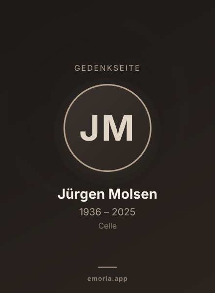Gedenkportrait von Jürgen Molsen