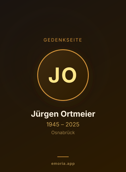 Gedenkportrait von Jürgen Ortmeier