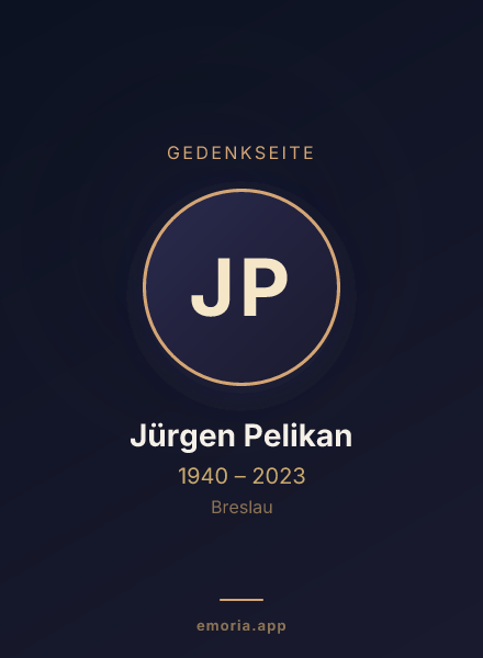 Gedenkportrait von Jürgen Pelikan