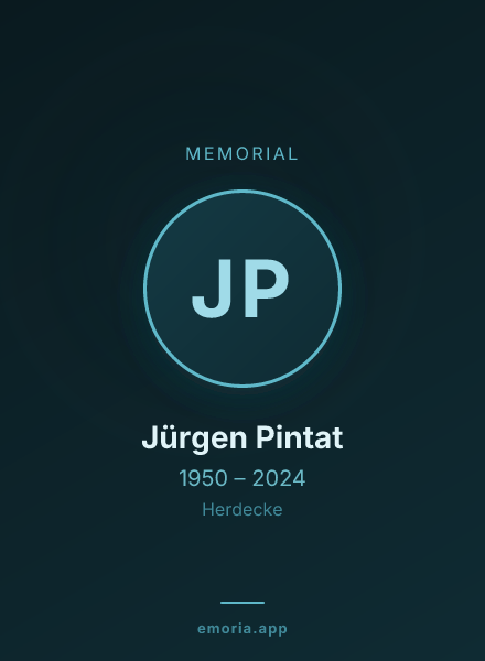 Memorial portrait of Jürgen Pintat