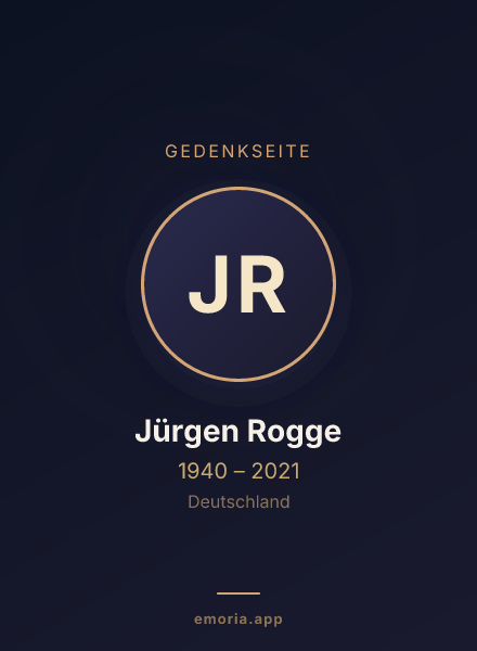 Gedenkportrait von Jürgen Rogge