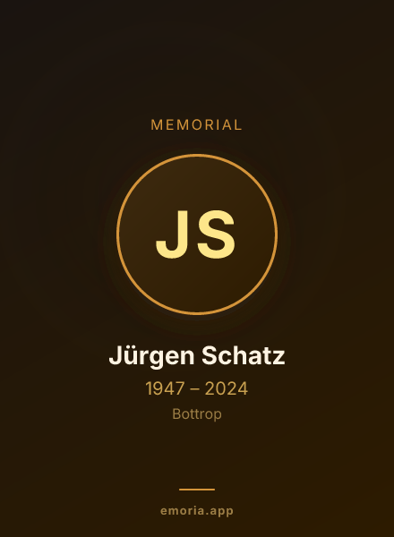Memorial portrait of Jürgen Schatz