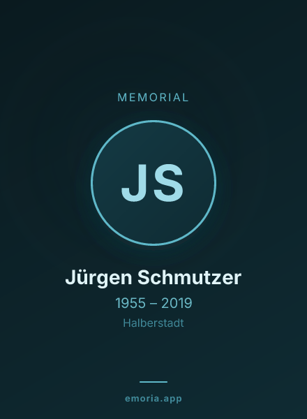 Memorial portrait of Jürgen Schmutzer