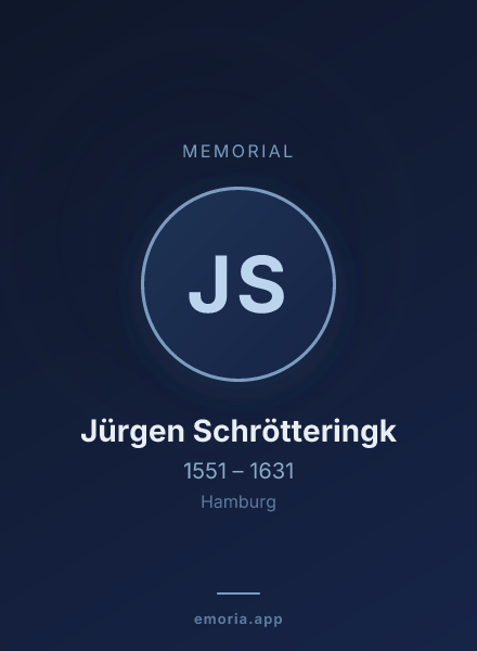 Memorial portrait of Jürgen Schrötteringk
