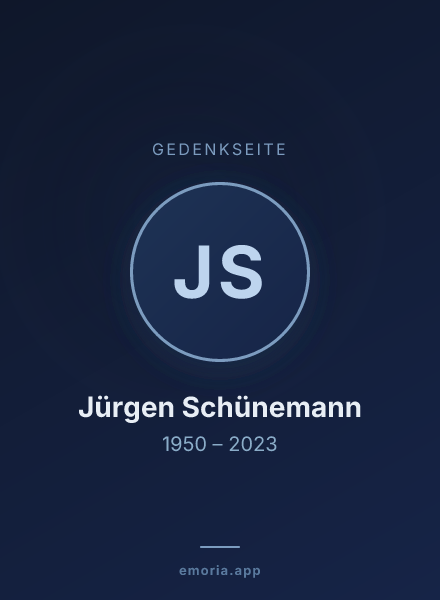 Gedenkportrait von Jürgen Schünemann