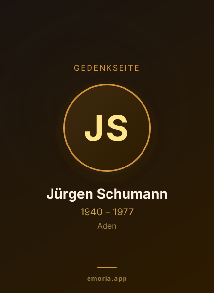 Gedenkportrait von Jürgen Schumann