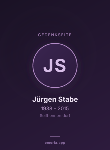 Gedenkportrait von Jürgen Stabe