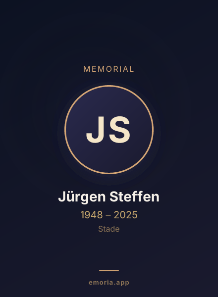 Memorial portrait of Jürgen Steffen