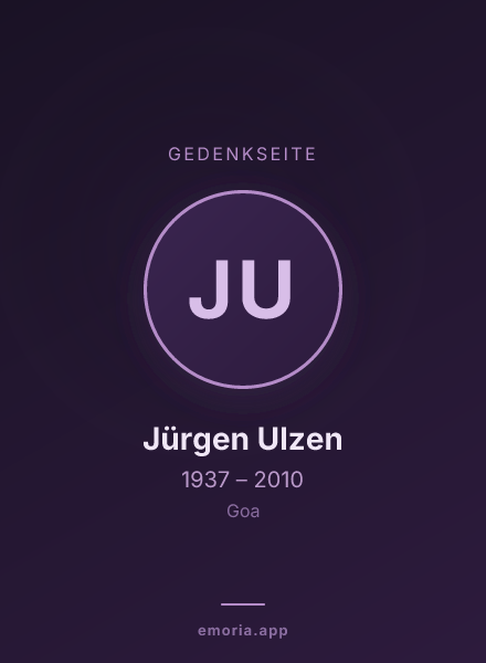 Gedenkportrait von Jürgen Ulzen