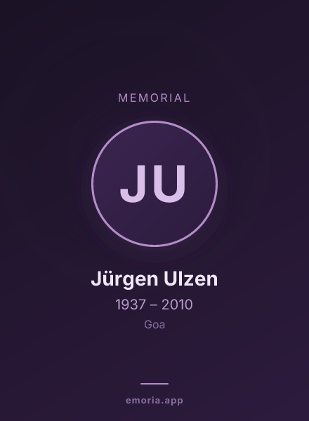 Memorial portrait of Jürgen Ulzen